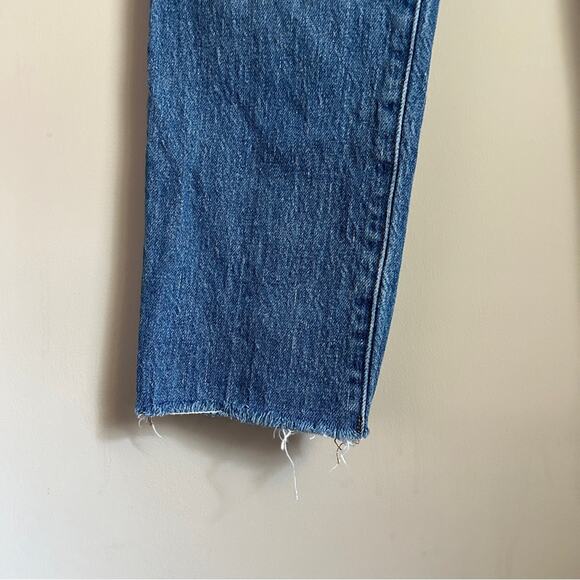 ✨ Madewell Regular Wash “The Perfect Vintage” Raw Hem High Rise Jeans Sz 27P - Picture 6 of 12